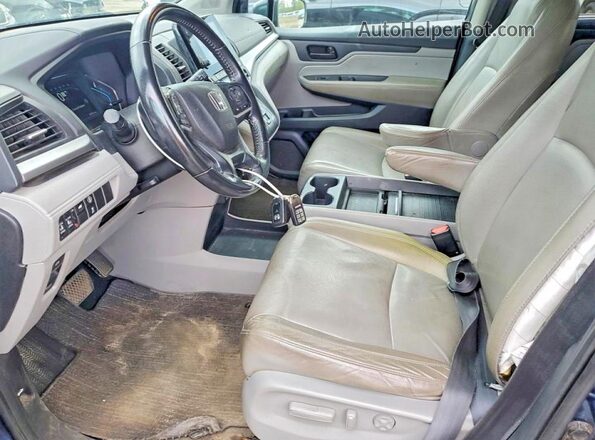 5FNRL6H79NB040279 2022 HONDA ODYSSEY Blue Front interior view