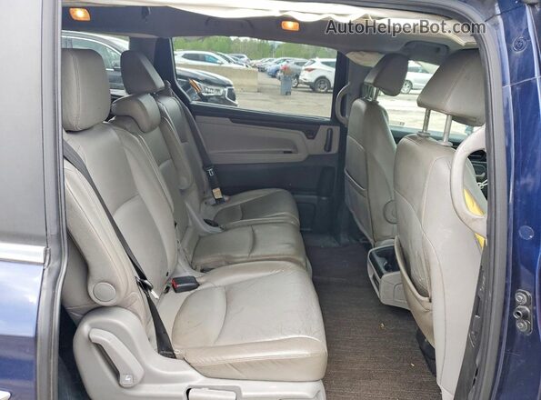 5FNRL6H79NB040279 2022 HONDA ODYSSEY Blue Rear interior view