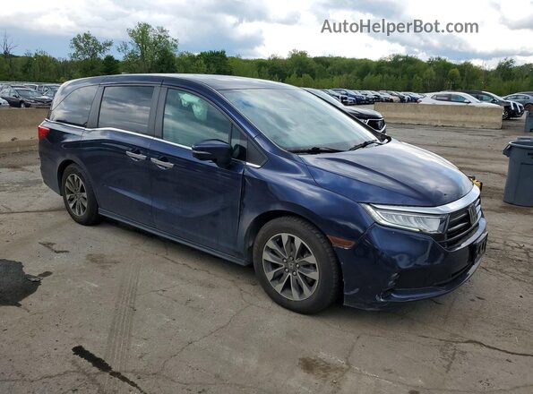 5FNRL6H79NB040279 2022 HONDA ODYSSEY Blue Front right