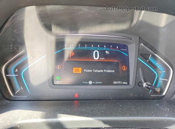 5FNRL6H79NB051802 2022 HONDA ODYSSEY Silver Вид щитка приладів