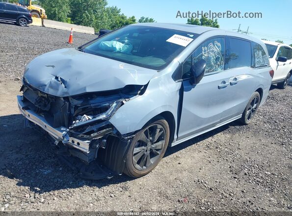 5FNRL6H79RB011452 2024 HONDA ODYSSEY Blue Front left