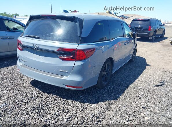 5FNRL6H79RB011452 2024 HONDA ODYSSEY Blue Rear right