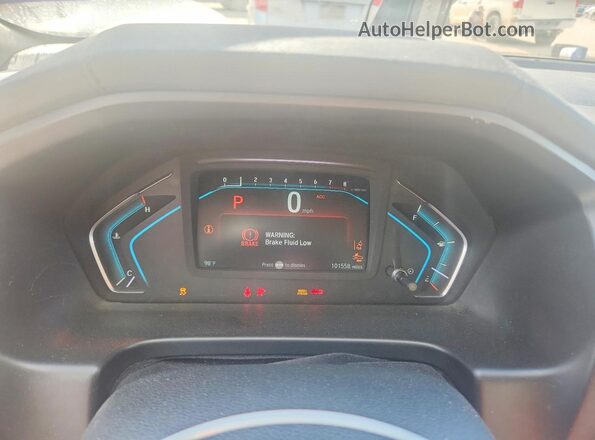 5FNRL6H7XJB091493 2018 HONDA ODYSSEY Burgundy Vista del cuadro de instrumentos