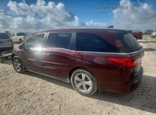 5FNRL6H7XJB091493 2018 HONDA ODYSSEY Burgundy Trasero izquierdo