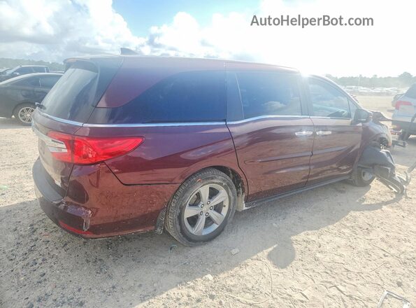 5FNRL6H7XJB091493 2018 HONDA ODYSSEY Burgundy Trasero derecho