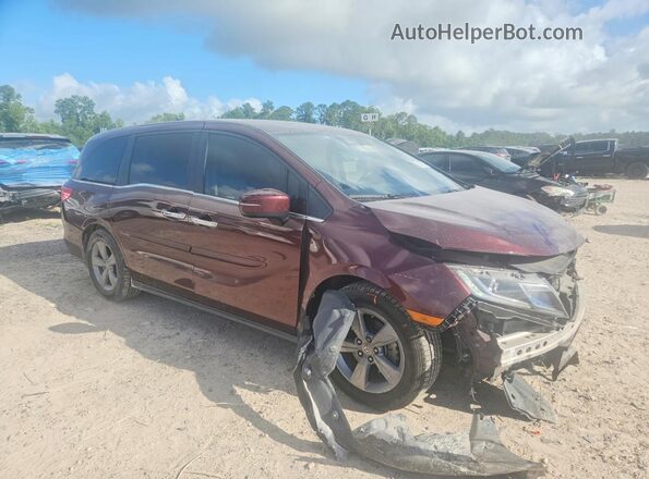 5FNRL6H7XJB091493 2018 HONDA ODYSSEY Burgundy Delantero derecho