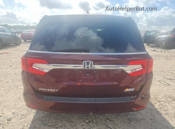 5FNRL6H7XJB091493 2018 HONDA ODYSSEY Burgundy Vista trasera