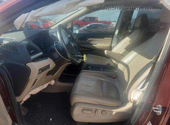 5FNRL6H7XJB091493 2018 HONDA ODYSSEY Burgundy Vista interior delantera