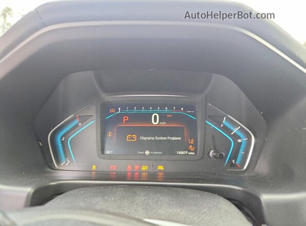 5FNRL6H7XLB056827 2020 HONDA ODYSSEY White Instrument cluster view