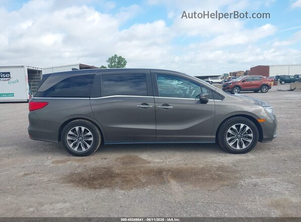 5FNRL6H7XMB033470 2021 HONDA ODYSSEY Gray Rear interior view