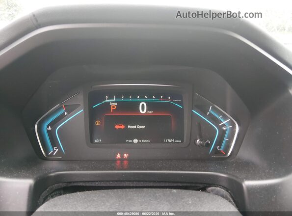 5FNRL6H81JB001012 2018 HONDA ODYSSEY White Հետևի նստատեղերի տեսք