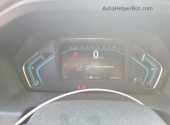 5FNRL6H81JB500537 2018 HONDA ODYSSEY Белый Вид щитка приборов