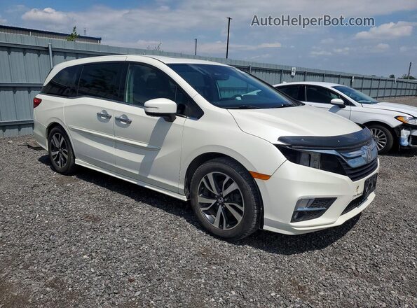 5FNRL6H81JB500537 2018 HONDA ODYSSEY Белый Передняя правая четверть