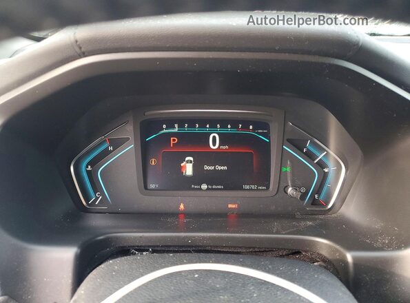 5FNRL6H82JB043656 2018 HONDA ODYSSEY Черный Вид щитка приборов