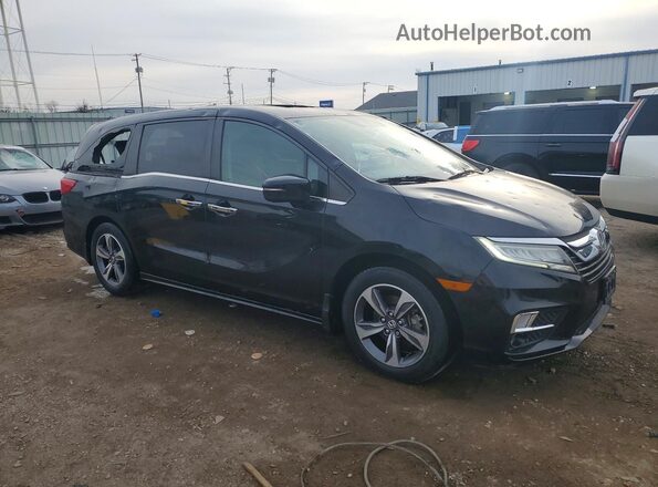 5FNRL6H82JB043656 2018 HONDA ODYSSEY Черный Передняя правая четверть