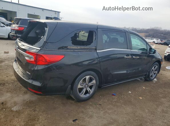 5FNRL6H82JB043656 2018 HONDA ODYSSEY Черный Задняя правая четверть