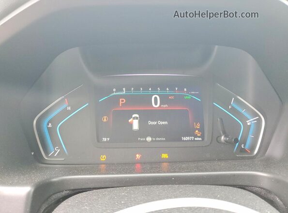 5FNRL6H82KB091482 2019 HONDA ODYSSEY White Instrument cluster view