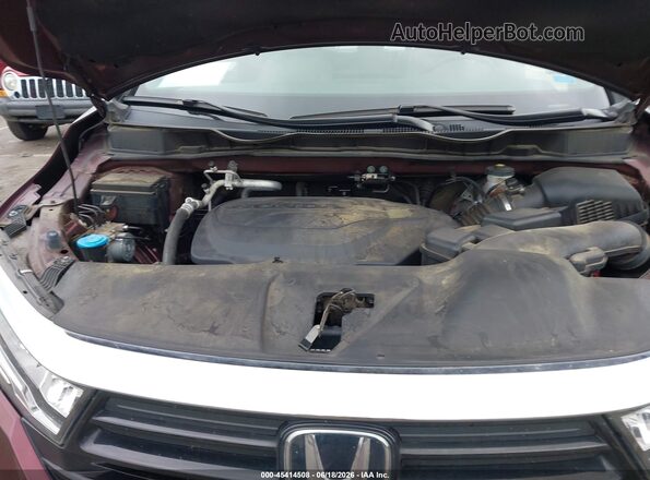 5FNRL6H82MB003419 2021 HONDA ODYSSEY Burgundy Vista trasera