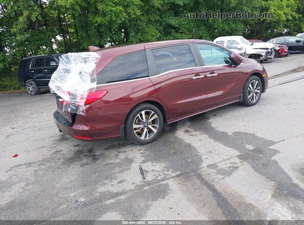 5FNRL6H82MB003419 2021 HONDA ODYSSEY Burgundy Trasero derecho