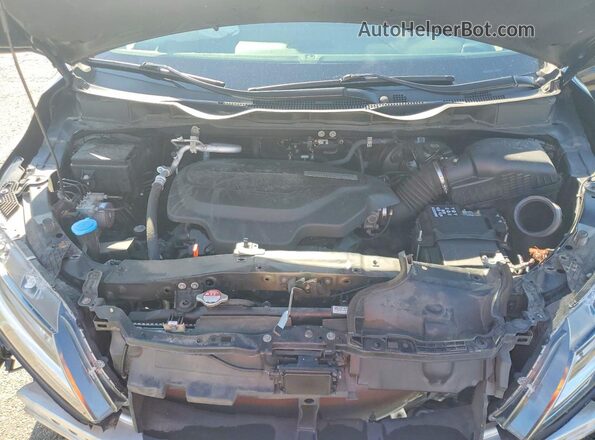 5FNRL6H83KB097968 2019 HONDA ODYSSEY Black ძრავის განყოფილების ხედი