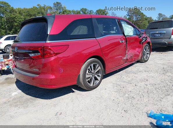 5FNRL6H83PB024834 2023 HONDA ODYSSEY Red Задня права чверть
