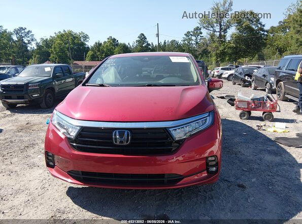 5FNRL6H83PB024834 2023 HONDA ODYSSEY Red Вид щитка приладів