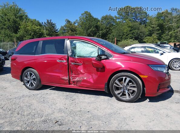 5FNRL6H83PB024834 2023 HONDA ODYSSEY Red Вид задньої частини салону
