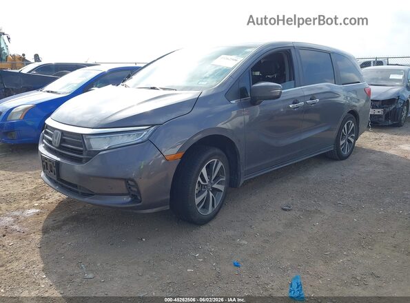 5FNRL6H84RB021332 2024 HONDA ODYSSEY Gray Vista tres cuartos delantera izquierda