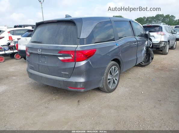 5FNRL6H84RB021332 2024 HONDA ODYSSEY Gray Trasero derecho
