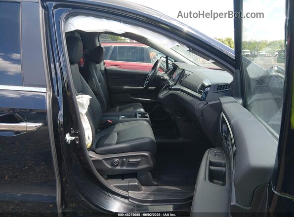 5FNRL6H84RB034582 2024 HONDA ODYSSEY Black Widok wnętrza z przodu