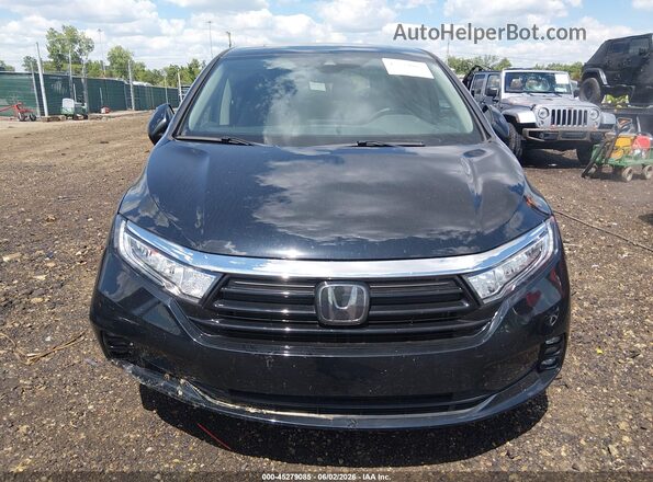 5FNRL6H84RB034582 2024 HONDA ODYSSEY Black Widok wnętrza z tyłu