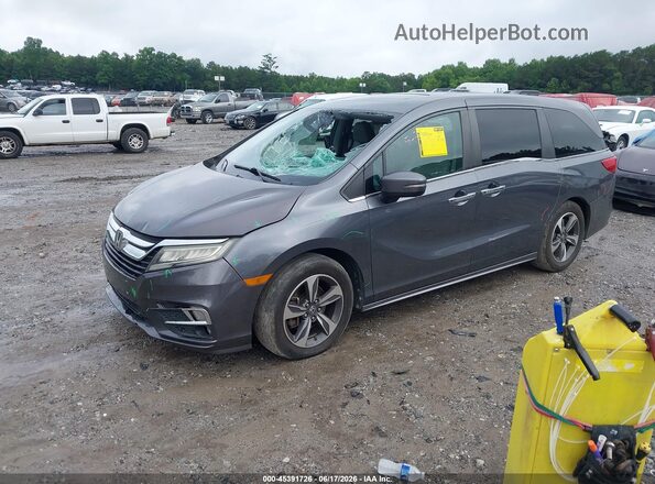 5FNRL6H85JB010019 2018 HONDA ODYSSEY Gray Przód lewy