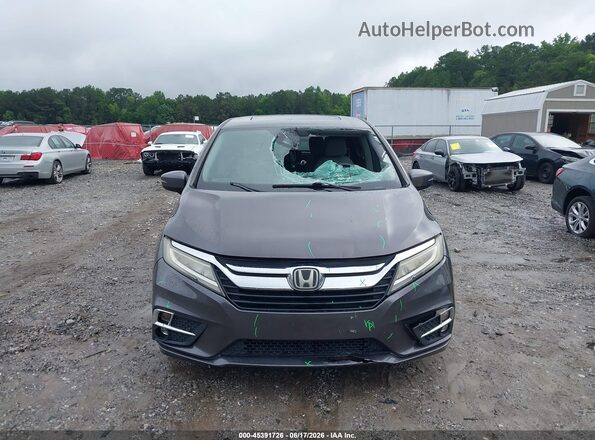 5FNRL6H85JB010019 2018 HONDA ODYSSEY Gray Widok zestawu wskaźników