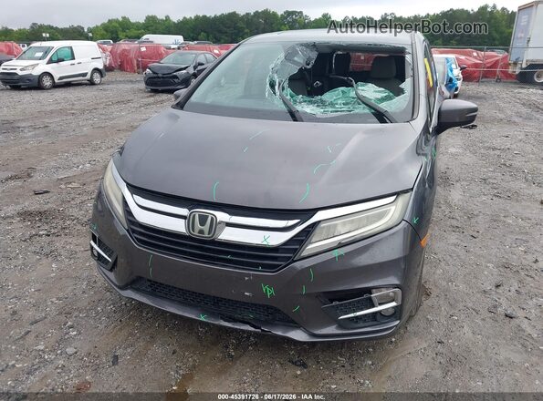 5FNRL6H85JB010019 2018 HONDA ODYSSEY Gray Widok z przodu
