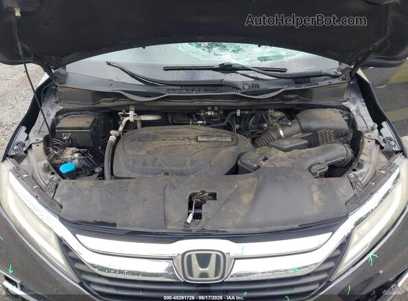 5FNRL6H85JB010019 2018 HONDA ODYSSEY Gray Widok z tyłu