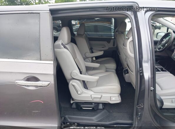 5FNRL6H85JB010019 2018 HONDA ODYSSEY Gray Widok naklejki z numerem VIN