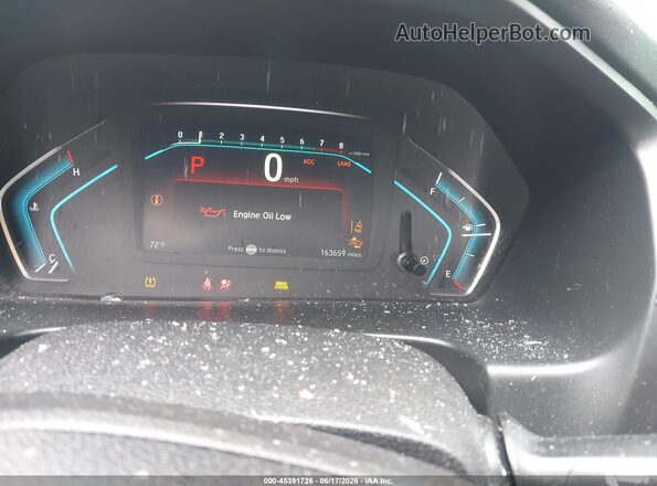 5FNRL6H85JB010019 2018 HONDA ODYSSEY Gray Widok tylnych siedzeń