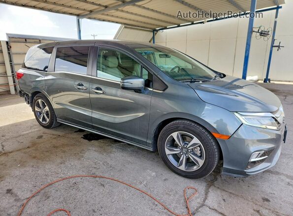 5FNRL6H85JB055476 2018 HONDA ODYSSEY Gray 