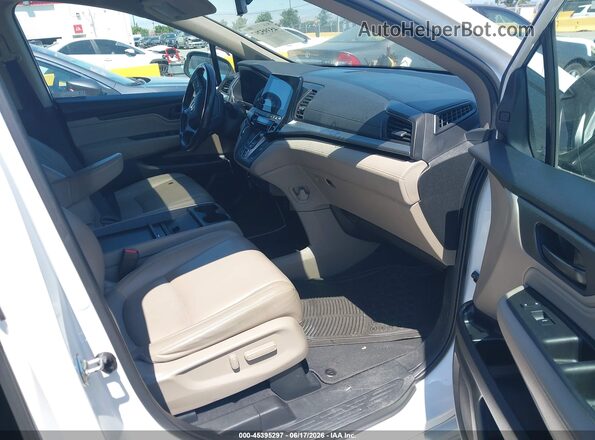 5FNRL6H85LB019371 2020 HONDA ODYSSEY White Widok wnętrza z przodu