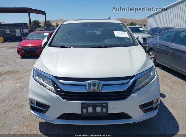 5FNRL6H85LB019371 2020 HONDA ODYSSEY White Widok wnętrza z tyłu