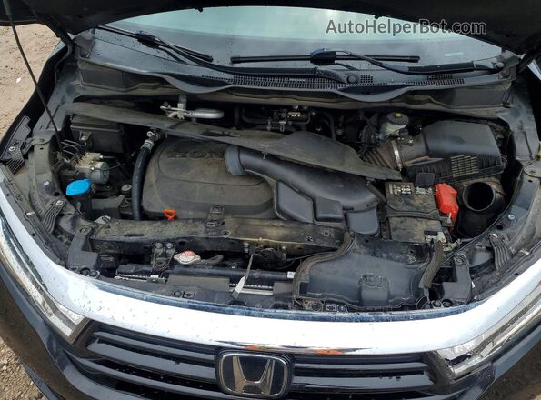 5FNRL6H85MB041551 2021 HONDA ODYSSEY Black Vista del compartimento del motor