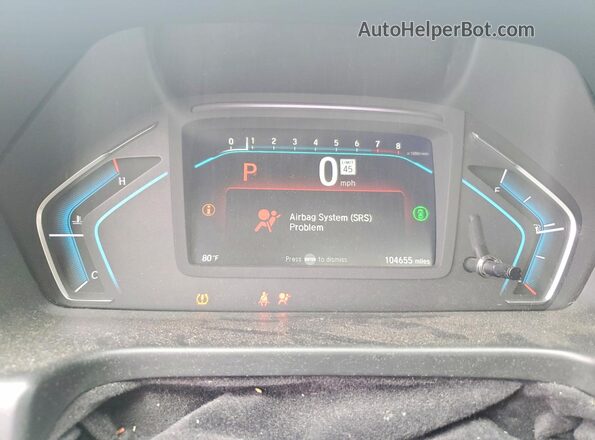 5FNRL6H85MB041551 2021 HONDA ODYSSEY Black Vista del cuadro de instrumentos