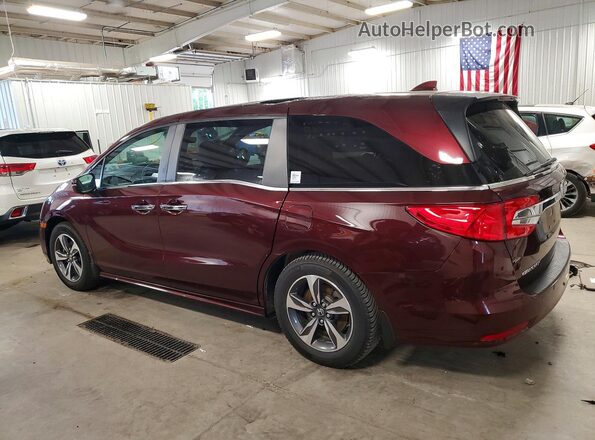 5FNRL6H86JB000177 2018 HONDA ODYSSEY Maroon Задня ліва чверть