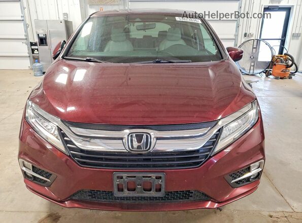 5FNRL6H86JB000177 2018 HONDA ODYSSEY Maroon Вид спереду