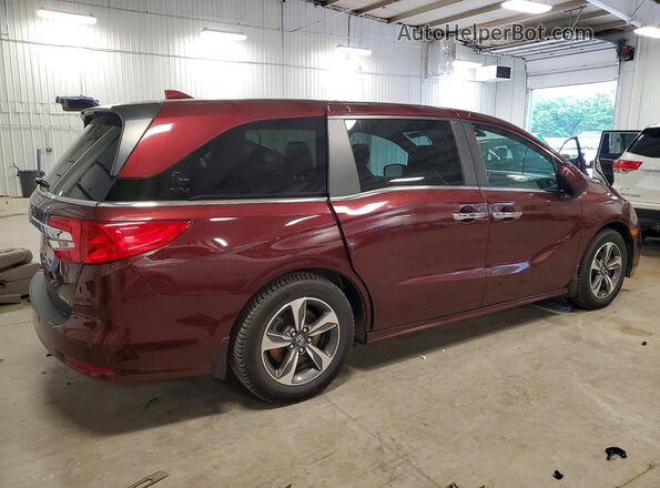 5FNRL6H86JB000177 2018 HONDA ODYSSEY Maroon Задня права чверть