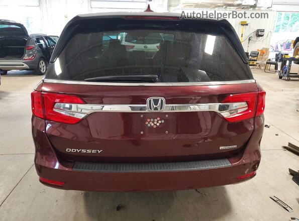 5FNRL6H86JB000177 2018 HONDA ODYSSEY Maroon Вид ззаду