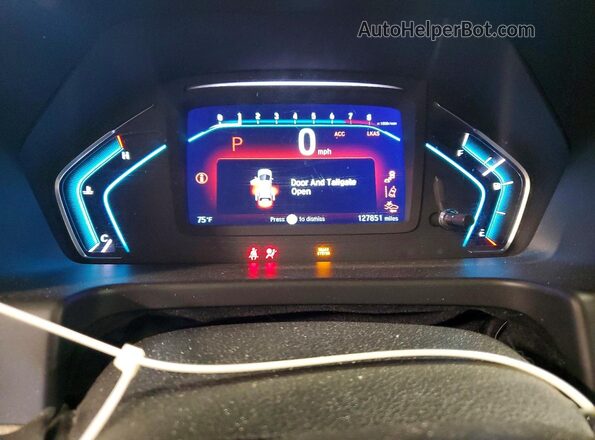 5FNRL6H86JB000177 2018 HONDA ODYSSEY Maroon Вид щитка приладів