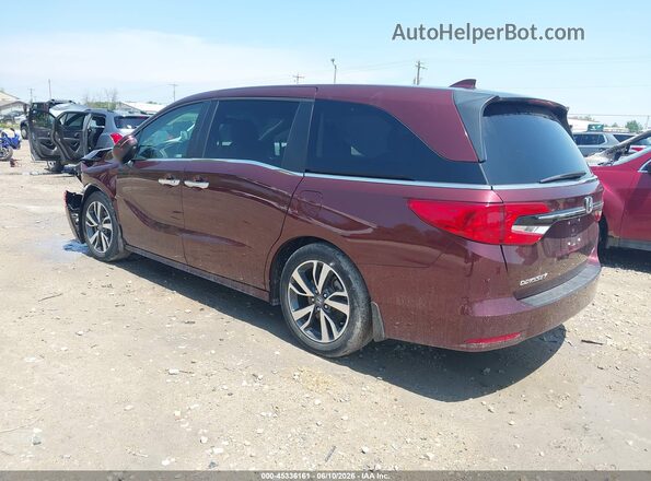 5FNRL6H86MB003357 2021 HONDA ODYSSEY Maroon Tył lewy