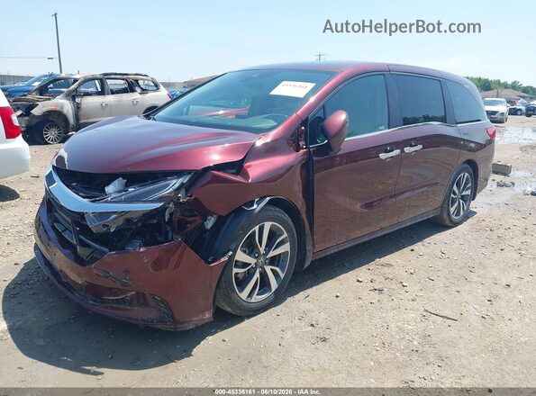 5FNRL6H86MB003357 2021 HONDA ODYSSEY Maroon Przód lewy