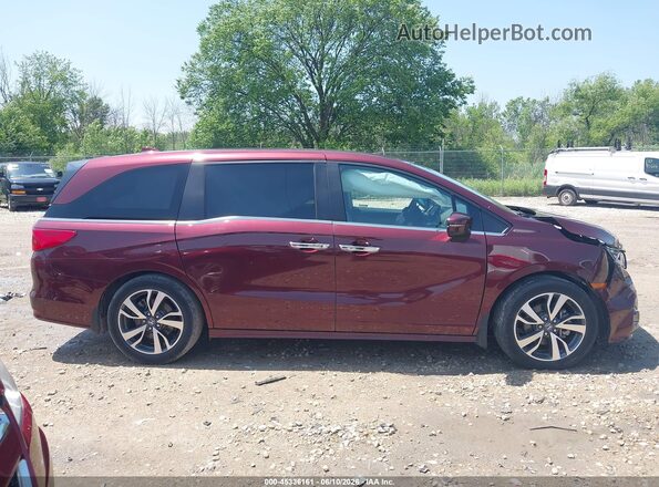 5FNRL6H86MB003357 2021 HONDA ODYSSEY Maroon Widok wnętrza 360 stopni